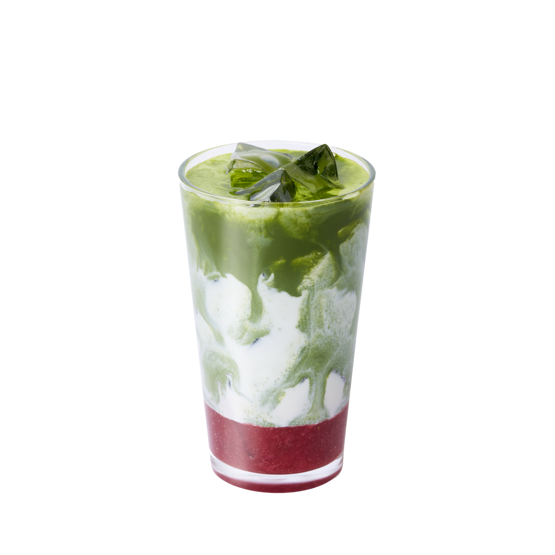 제주 말차 딸기 라떼